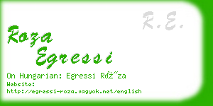 roza egressi business card